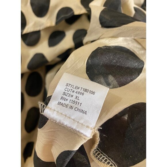 NWT Why Dress Apparel Button Front High Low Short Sleeve Dress - XL - Picture 11 of 13